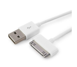 Кабель USB - Apple 30 PIN Cablexpert CC-USB-AP1MW 1m, белый