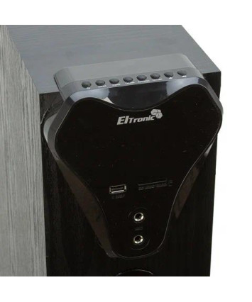 Акустика 2.0 ELTRONIC 20-80 HOME SOUND, 200Вт, МДФ, USB, SD, AUX, Bluetooth, Пульт Д/У, HDMI, черный