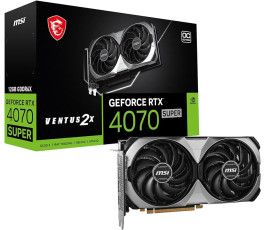 Видеокарта nVidia PCI-E 4.0 12Gb GeForce RTX 4070 SUPER MSI VENTUS 2X OC