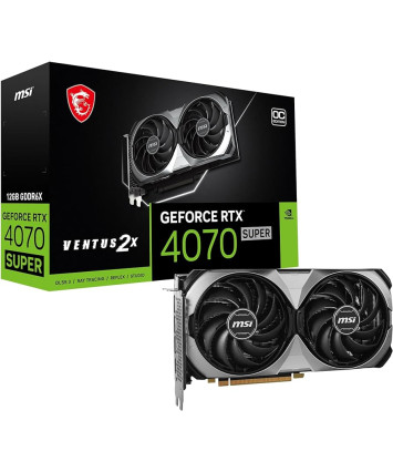 Видеокарта nVidia PCI-E 4.0 12Gb GeForce RTX 4070 SUPER MSI VENTUS 2X OC
