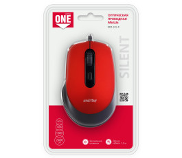 Мышь проводная Smartbuy ONE 265-R, USB, красный