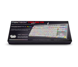 Клавиатура механическая PANTEON T20 PRO BS HS (низкопрофильная), белый