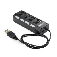 USB-концентратор Gembird UHB-U2P4-02A (4 порта USB 2.0,с выключателями портов)