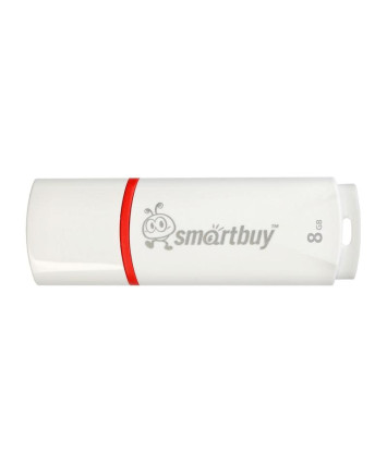 Флеш накопитель 8Gb USB 2.0 SmartBuy Crown White (SB8GBCRW-W)