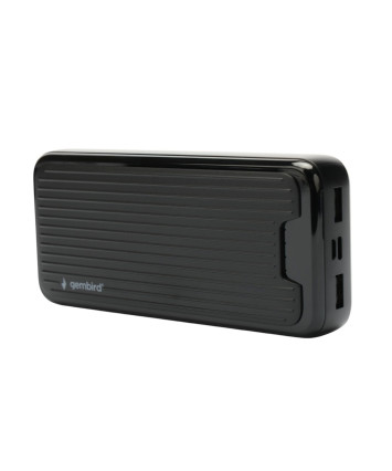 Портативный аккумулятор Gembird GPB-20, 20000мАч, 2A, черный