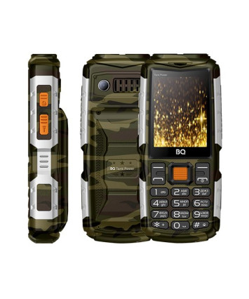 Мобильный телефон BQ-2430 Tank Power Camouflage/silver Dual SIM