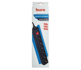 Сетевой фильтр Buro 600SH-16-3-B 3м черный