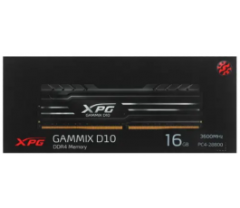Модуль памяти DDR4 16Gb PC28800 3600MHz A-Data XPG Gammix D10 (AX4U360016G18I-SB10)