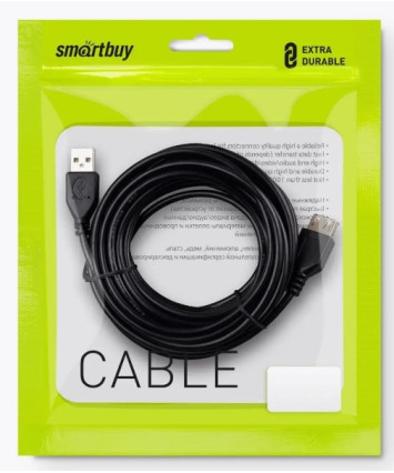 Кабель-удлинитель AM-AF 3.0m USB 2.0 Smartbuy K-840-125