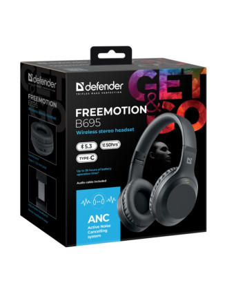 Bluetooth Гарнитура Defender FreeMotion B695 черный