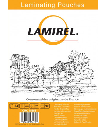 Плёнка для ламинирования А4 (216х303мм) 100 микрон (100 л.) (LA-78658) Lamirel