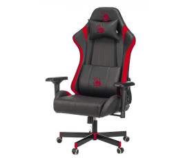 Кресло игровое A4Tech Bloody GC-990 черный/красный искуств.кожа