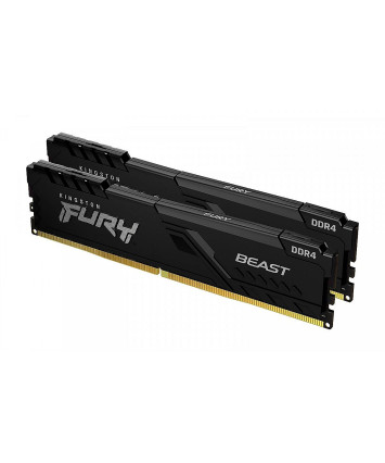 Комплект модулей памяти DDR4 2x16Gb PC4-25600 3200MHz Kingston Fury Beast Black (KF432C16BB1K2/32)