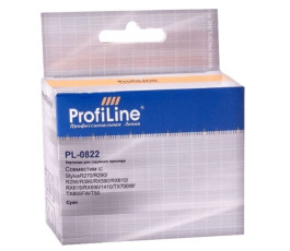 Картридж струйный ProfiLine PL-0822 для принтеров Epson StylusR270/R290/R295/R390/RX590, циан