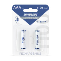 Аккумуляторные батарейки AAA Smartbuy 1100mAh SBBR-3A02BL1100 2шт