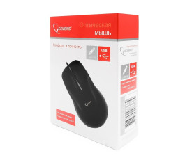 Мышь проводная Gembird MUSOPTI8-801U, черный, USB