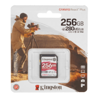 Карта памяти SDXC UHS-II 256Gb Kingston Canvas React Plus V60 Class 10 (SDR2V6/256GB)