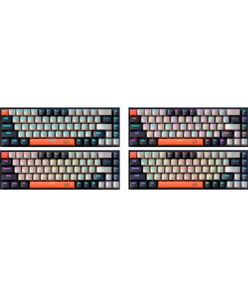 Клавиатура механическая Redragon Ryze RU, RGB, черный/серый/оранжевый