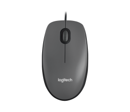 Мышь проводная Logitech M100, черный