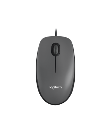 Мышь проводная Logitech M100, черный