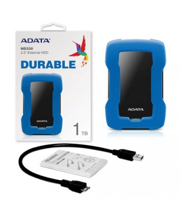 Внешний накопитель HDD 2,5" 1000Gb A-Data DashDrive Durable HD330 USB 3.0 Синий (AHD330-1TU31-CBL)