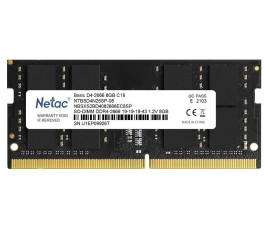 Модуль памяти SODIMM 8Gb DDR4 3200MHz PC25600 NETAC Basic NTBSD4N32SP-08