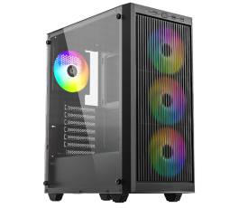 Корпус ATX без БП ID-Cooling Ware 310 ARGB, черный