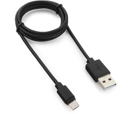Кабель USB - MicroUSB, Гарнизон GCC-mUSB2-AMBM-1M, 1 м, черный