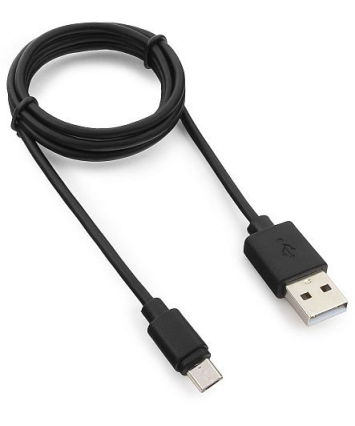 Кабель USB - MicroUSB, Гарнизон GCC-mUSB2-AMBM-1M, 1 м, черный