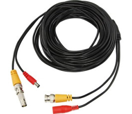 Кабель соединительный для систем видеонаблюдения BNC + DC питание, длина 18 метров Rexant Кабель соединительный для систем видеонаблюдения BNC + DC питание, длина 18 метров Rexant