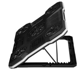 Охлаждающая подставка для ноутбука PANTEON CP-198L RGB Black 9"-19", 1xUSB 1xType-C, 9 вентиляторов