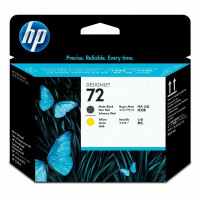 Печатающая головка HP №72 C9384A черный матовый/желт печатающая головка для   HP DJ Т1 100/Т610
