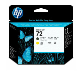 Печатающая головка HP №72 C9384A черный матовый/желт печатающая головка для   HP DJ Т1 100/Т610