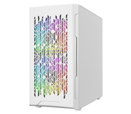 Корпус mATX без БП Powercase Mistral Micro D3W ARGB (CMMDW-A3), белый