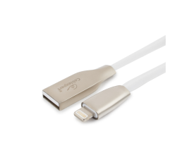 Кабель USB - Ligntning CC-G-APUSB01W-1.8M, серия Gold, 1.8м, белый, блистер