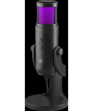 Игровой стрим микрофон Defender Galactar GMC 250 USB, LED, провод 1.5 м Игровой стрим микрофон Defender Galactar GMC 250 USB, LED, провод 1.5 м