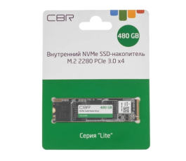 Накопитель SSD M.2 NVMe 480Gb CBR SSD-480GB-M.2-LT22