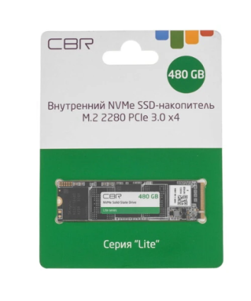 Накопитель SSD M.2 NVMe 480Gb CBR SSD-480GB-M.2-LT22