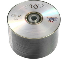 Оптический диск CD-R VS  700 Mb, 52х, Bulk (уп 50шт)