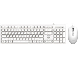 Проводной набор клавиатура + мышь Acer OCC504, белый