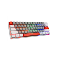 Клавиатура механическая PANTEON T3 BS HS RB, 60%, Rainbow, серый/белый (36)