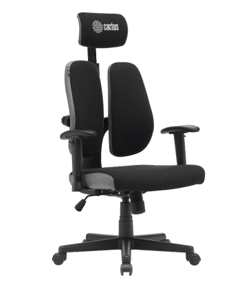Кресло офисное Cactus CS-CHR-MC03-BKGY черный/серый