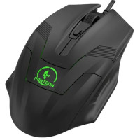 Мышь игровая PANTEON LS74 черная, USB