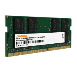 Модуль памяти SODIMM DDR4 16Gb PC25600 3200MHz Digma (DGMAS43200016D)