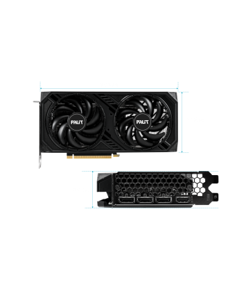 Видеокарта nVidia PCI-E 8Gb GeForce RTX 4060TI Palit DUAL NE6406TT19P1-1060D