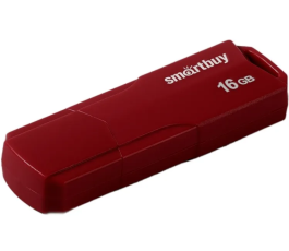Флеш накопитель 16Gb USB 2.0 SmartBuy CLUE Burgundy (SB16GBCLU-BG)