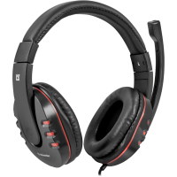Гарнитура Defender Warhead G-160, черный+красный