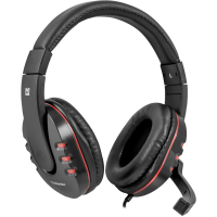Гарнитура Defender Warhead G-160, черный+красный