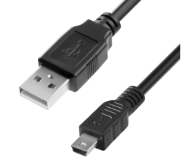 Кабель USB - MiniUSB, Smartbuy K-740-200, черный