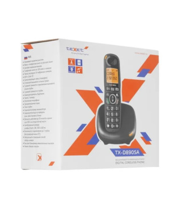 Радиотелефон teXet TX-D8905A черный